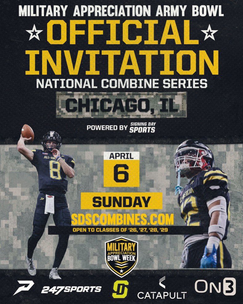 OwenAskren's tweet image. Thank you @CoachTylerFunk and @ArmyBowlCombine @USArmyBowl for the invitation!