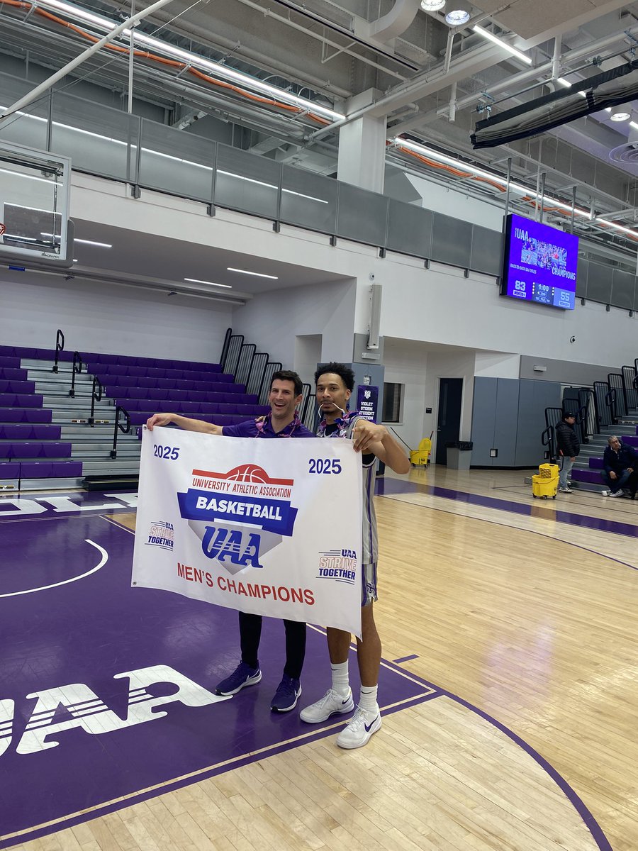 TheSedd's tweet photo. @nyumenshoops 2025 undisputed UAA CHAMPS. @ZayFreeney and @DaveKlatsky #d3hoops https://t.co/FLROfMv6k3