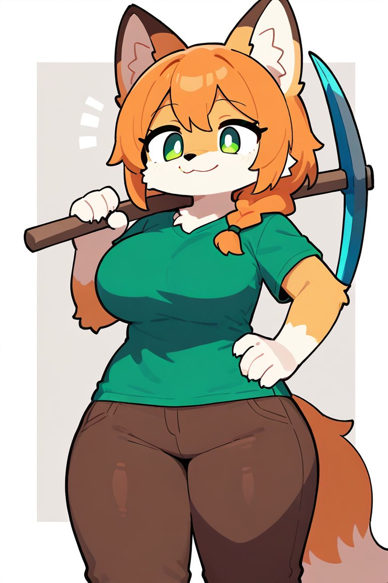 jerbalcoat's tweet image. Dos versiones furry de Alex de Minecraft 🤤
#furry #AIart #fanart