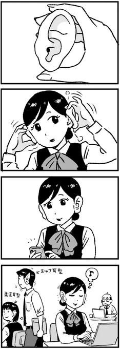 耳型イヤホン 