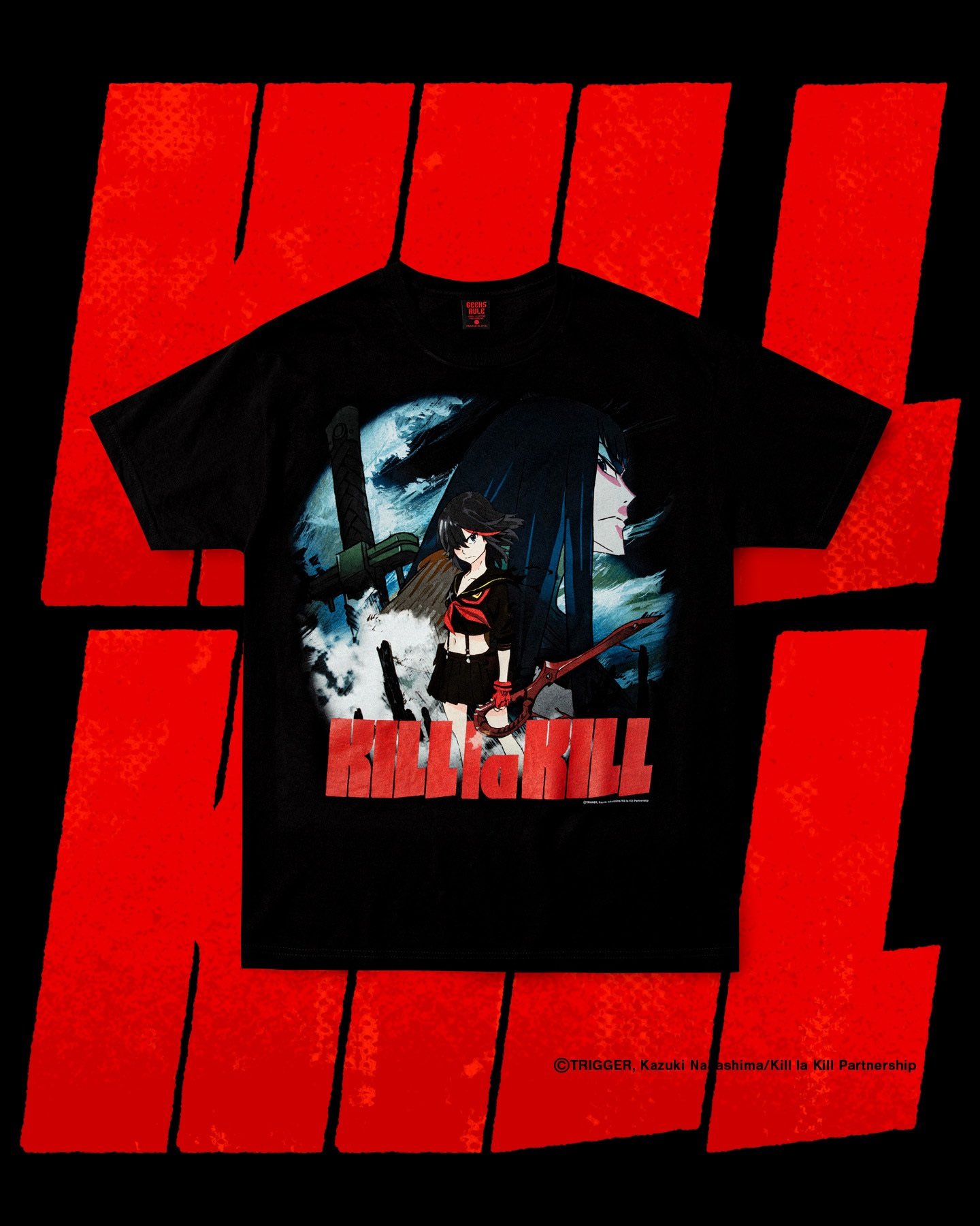 キルラキル Tシャツ 白 アニメT 海外オフィシャル Amazon.co.jp: キルラキル Tシャツ L 白 アニメT 海外 kill la
