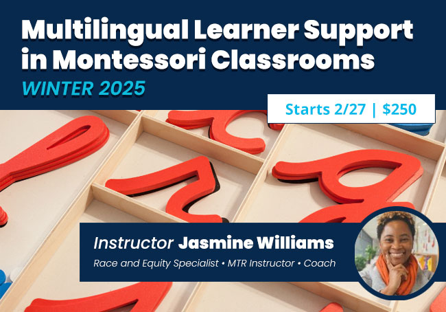 Last chance to support multilingual learners in your Montessori classrooms.

Support, strategies, and techniques, from a veteran multilingual Montessori teacher and coach with a TESOL certificate.

Course launches this Thursday.

 mailchi.mp/public-montess…