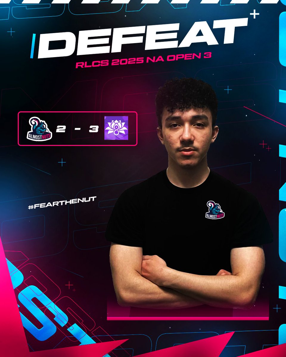 Almost Nuts (@almostnutsgg) on Twitter photo Unfortunate events lead us to 0-3 in Swiss.
0-3 vs. WASSUP
1-3 vs. G.A.S
2-3 vs. <a href="/Lotus8Esports/">Lotus 8 Esports</a>
GGs to everyone we played, we'll see you next split.
#FearTheNut Unfortunate events lead us to 0-3 in Swiss.
0-3 vs. WASSUP
1-3 vs. G.A.S
2-3 vs. <a href="/Lotus8Esports/">Lotus 8 Esports</a>
GGs to everyone we played, we'll see you next split.
#FearTheNut