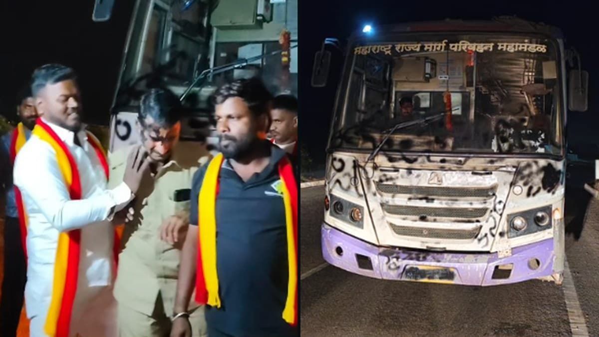 IndianTechGuide's tweet photo. 🚨 Karnataka and Maharashtra suspend interstate bus services after language dispute. SHAMEFUL! https://t.co/R3bsE1QnO3
