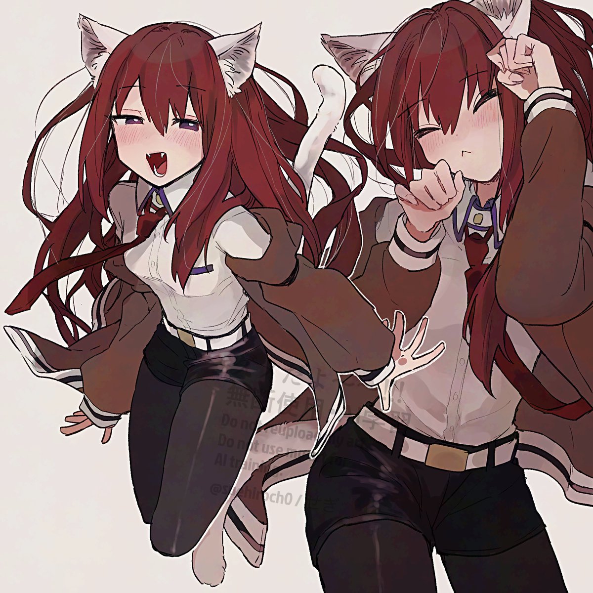 suehiroch0's tweet image. ねこねこ牧瀬紅莉栖