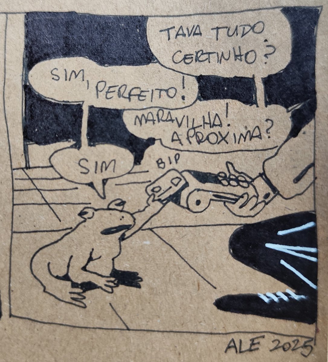tem uma mosca na sopa dele 🐸🪰