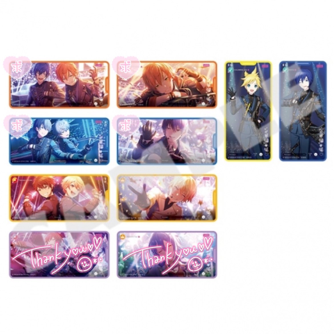 Mesia_0718's tweet photo. 【交換・譲渡】
あんスタ あんさんぶるスターズ ！！
プロセカ ���ロジェクトセカイ コラボ
エピカ epick card Pshots メモステ メモリアルステッカー

譲渡
Pshots:千秋 泉 レオ 夏目 司(各1)
メモステ:司 レン KAITO(各3)
エピカ:司 レン KAITO(各6)

求
同種 ジュン 彰人 冬弥 or定価+送料
↓ https://t.co/lMy08W6TLM