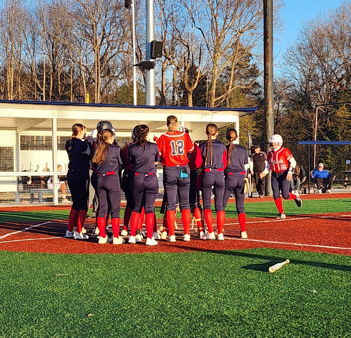 Beautiful afternoon for an early season scrimmage! ❤️ Special thanks to <a href="/LadyHornetsVA/">Hanover Lady Hornets</a>  organization for coming out to our home field at <a href="/TheArkComplex/">The Ark Complex</a>!