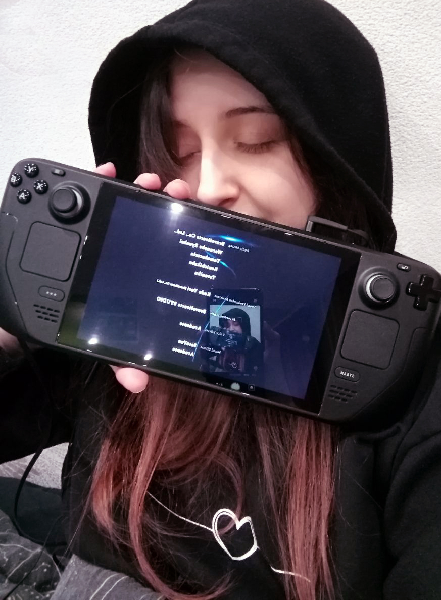 DoubleVGames's tweet photo. Watching Slow Damage credits for the sixth time 🖤
#steamdeck #slowdamage https://t.co/DoBLxjNOKJ