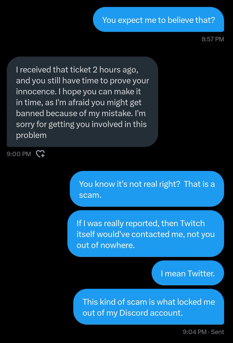 I think this person might be hacked at the moment.  Been seeing this scam go around on Discord and here on Twitter.  Be careful people.