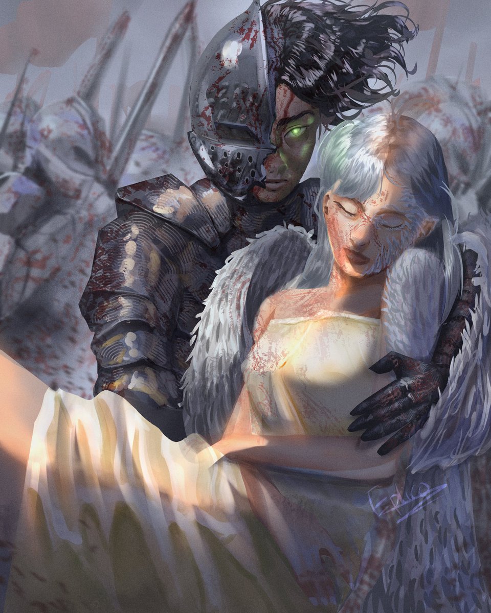 EplicoArt's tweet photo. “The Last Embrace”

Amidst the bloodstained battlefield, the knight holds his wounded angel. Is this a farewell, or the beginning of a darker fate?

#digitalart #painting #drawing #illustration #sketch #digitalpainting #conceptart #characterdesign #characterart #digitalillustrat https://t.co/Yh0pgcs2pK