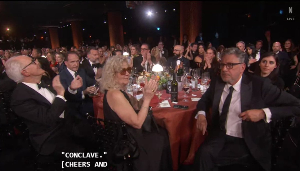 ClubConcrave's tweet photo. CONCLAVE WINS BEST ENSEMBLE AT THE #SAGAwards2025 https://t.co/XnXZaWqhTW