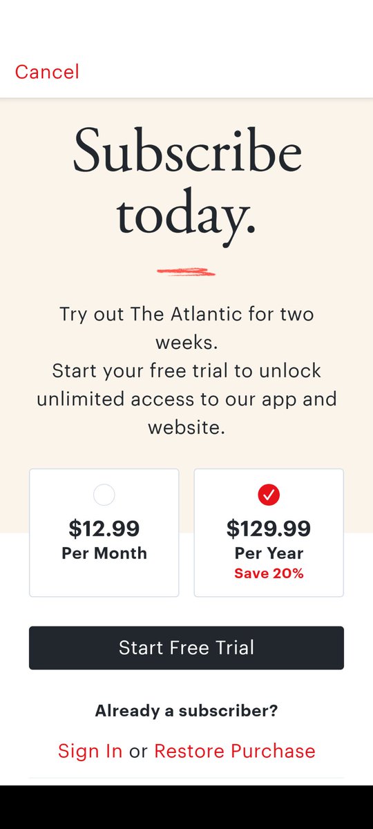 Craig_Smart's tweet image. Very disappointed with @TheAtlantic . No access to digital articles, and nothing from the publication in response to repeated requests for help.