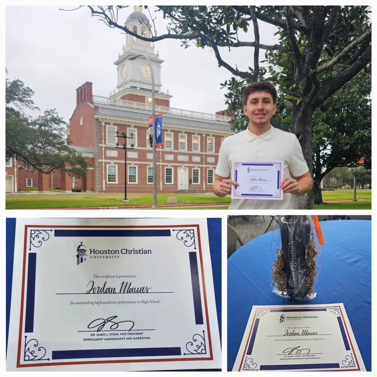 Thank you <a href="/HouChristianU/">Houston Christian University</a> for the invite to the Academic Scholars Reception and for the Academic scholarship.  #DawgsUp

<a href="/NSSH_Mustangs/">North Shore Sr. High</a> <a href="/ns/">iu20</a>