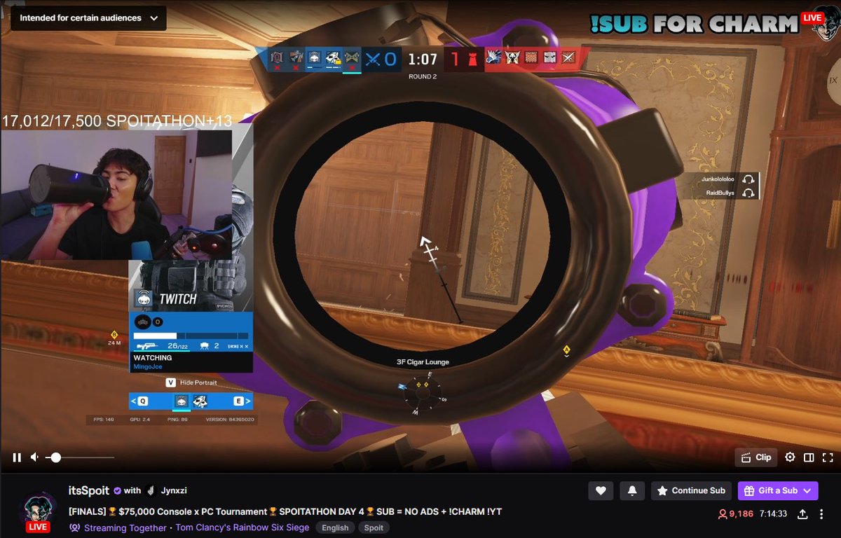 Spoit is streaming the Roller Sunday Finals to over 9,000 people!!

Check it out! twitch .tv/itsspoit