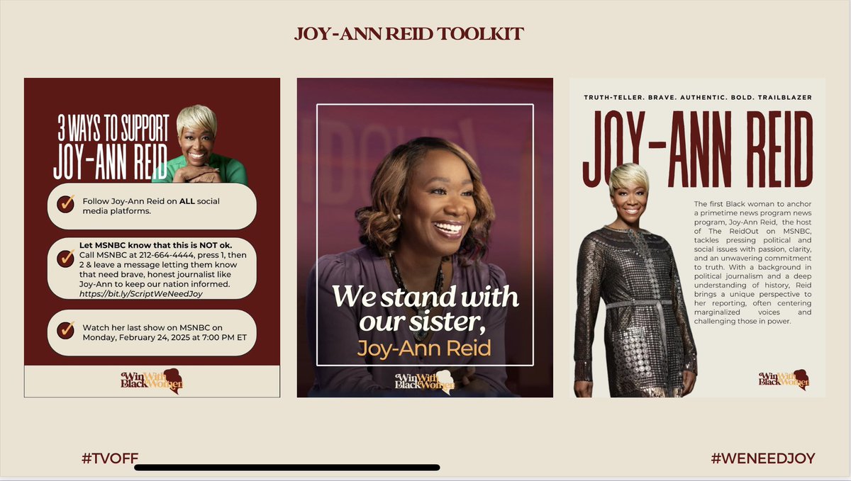 Join WOCC and WWBW as we stand with Joy Reid! #WWBW #WOCC