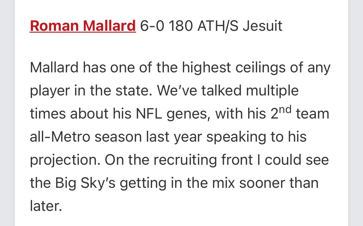 Roman Mallard (@roman_mallard) on Twitter photo Thank you for the mention <a href="/JordanJ_/">Jordan Johnson</a> !
<a href="/jhspdxfootball/">Jesuit Crusader Football</a> <a href="/eforcefootball/">EForce Football</a> <a href="/BrandonHuffman/">Brandon Huffman</a> <a href="/AndrewNemec/">Andrew Nemec</a> Thank you for the mention <a href="/JordanJ_/">Jordan Johnson</a> !
<a href="/jhspdxfootball/">Jesuit Crusader Football</a> <a href="/eforcefootball/">EForce Football</a> <a href="/BrandonHuffman/">Brandon Huffman</a> <a href="/AndrewNemec/">Andrew Nemec</a>