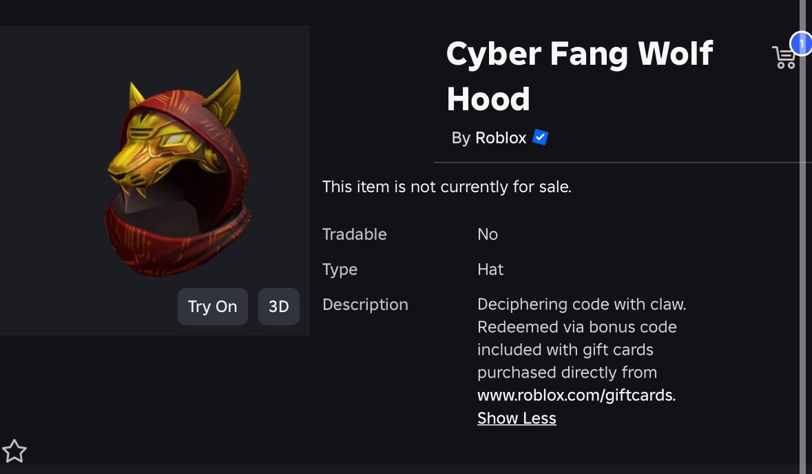PurpleCorporat's tweet image. 🎉 CYBER FANG WOLF HOOD CODE GIVEAWAY 🎉

‼️Requirements‼️

➕Follow @PurpleCorporat ➕
❤️Like &amp;amp; Retweet🔄
🗒️Comment “Fang”!🗒️

Ends in 3 days! 

#Roblox #Robloxgw #Robloxgiveaways #robloxtoy #robux #robuxgw #robloxdev #robloxart #robloxlimited #robloxugc #robloxfreeugc…
