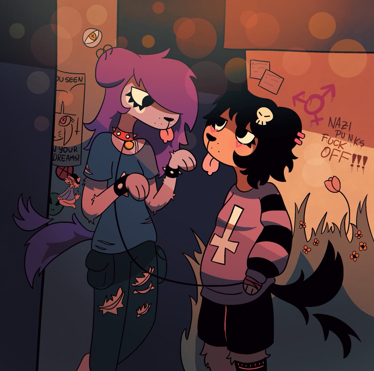 under the streetlight