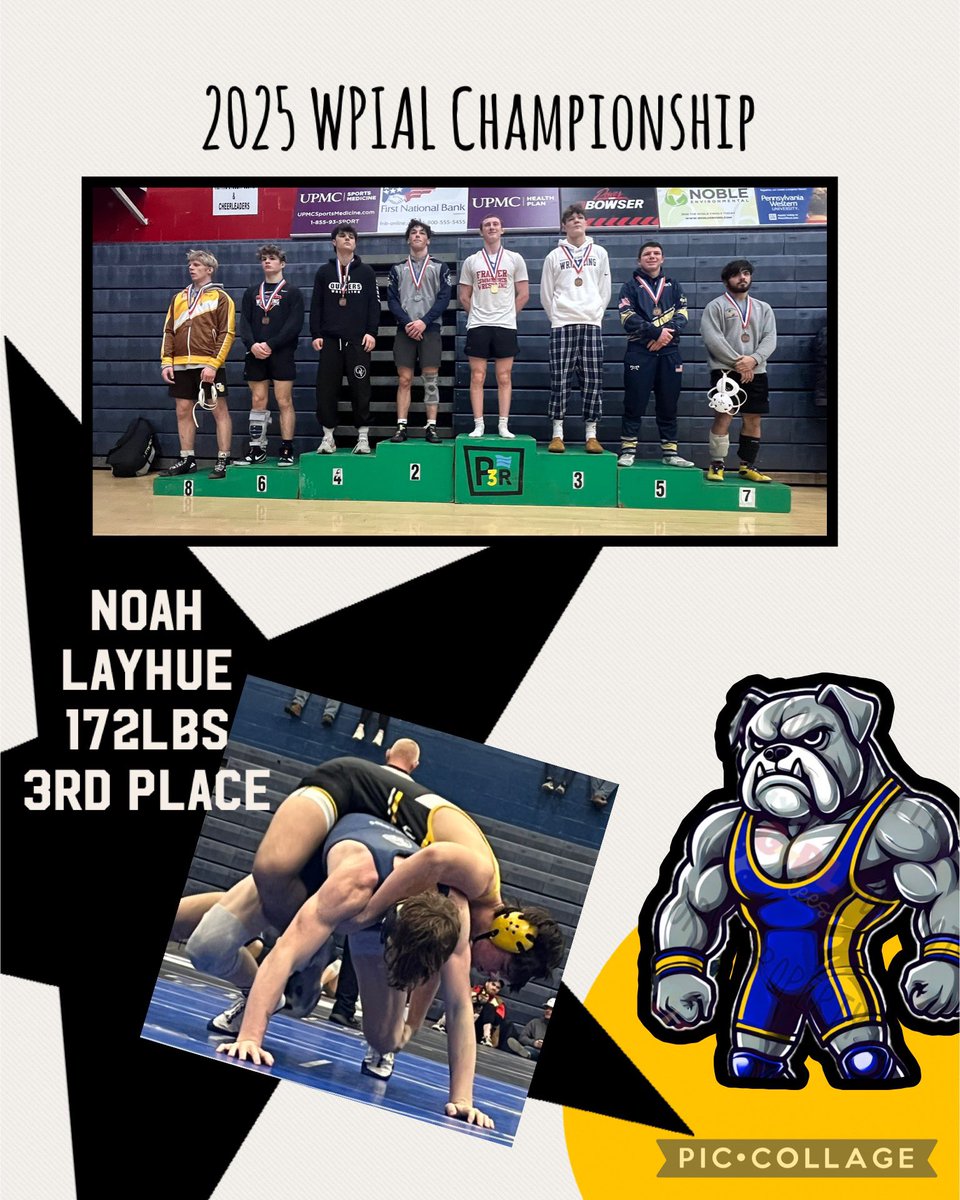 Noah Layhue (@noahlayhue15) on Twitter photo Blessed to take 3rd place at WPIALS! Excited to compete this coming weekend at Regionals in Altoona <a href="/WJWrestling/">W&J Wrestling</a> <a href="/Griffswrestling/">Seton Hill Wrestling</a> <a href="/fsuwrestle/">Fairmont State Wrestling</a> <a href="/JacketWrestling/">Waynesburg Wrestling</a> <a href="/SVC_Wrestling/">Saint Vincent Wrestling</a> <a href="/LockHavenWrstl/">Lock Haven Wrestling</a> <a href="/BloomWrestle/">Bloomsburg Wrestling</a> <a href="/mtncatwrestling/">UPJ Wrestling</a> <a href="/Pitt_WRES/">Pitt Wrestling</a> <a href="/BoroWrestling1/">Edinboro Wrestling</a> <a href="/KentStWrestling/">Kent State Wrestling</a> <a href="/WrestlingCUP/">Clarion Wrestling</a> Blessed to take 3rd place at WPIALS! Excited to compete this coming weekend at Regionals in Altoona <a href="/WJWrestling/">W&J Wrestling</a> <a href="/Griffswrestling/">Seton Hill Wrestling</a> <a href="/fsuwrestle/">Fairmont State Wrestling</a> <a href="/JacketWrestling/">Waynesburg Wrestling</a> <a href="/SVC_Wrestling/">Saint Vincent Wrestling</a> <a href="/LockHavenWrstl/">Lock Haven Wrestling</a> <a href="/BloomWrestle/">Bloomsburg Wrestling</a> <a href="/mtncatwrestling/">UPJ Wrestling</a> <a href="/Pitt_WRES/">Pitt Wrestling</a> <a href="/BoroWrestling1/">Edinboro Wrestling</a> <a href="/KentStWrestling/">Kent State Wrestling</a> <a href="/WrestlingCUP/">Clarion Wrestling</a>