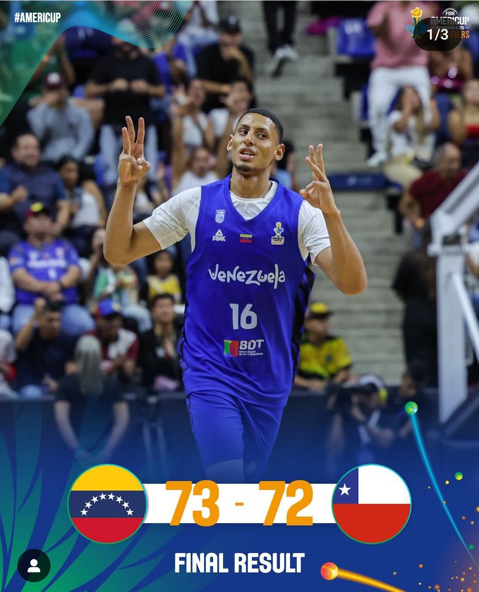 Me alegra saber que hoy el baloncesto venezolano le ganó a Chile y le prohibió clasificar a la AmeriCup. 

Los chilenos nos detestan. Lo quew acaban de hacer con George Harris en Viña del Mar es para que más nunca un artista venezolano pise ese escenario.