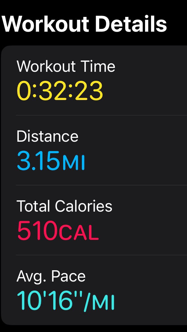 I’ve gotten my #5k walking time down to 32:20! I know it’s not as fast some of you speed demons out there, but I’ve shaved off over 3 minutes in the past few months…so, I’ll take it! 

And I *still* think this runner’s high is a myth!👊🏽💙