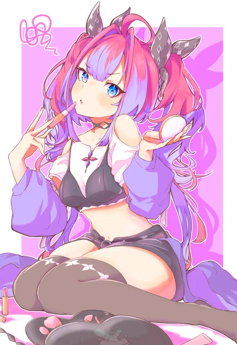 「も～、邪魔するなら帰って～」#ヴィヴィメイク 