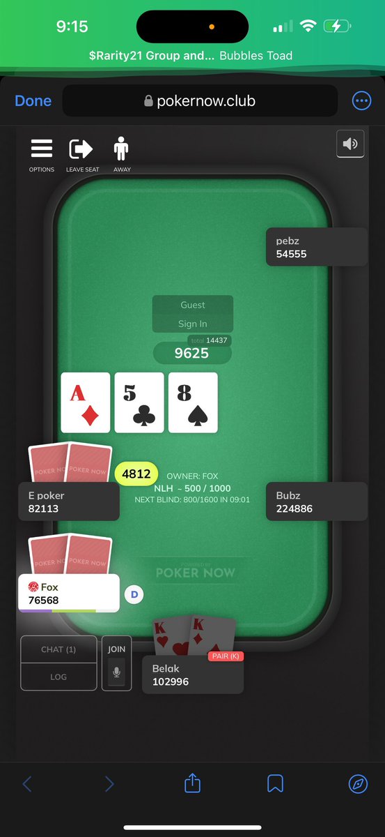 Had a great Test run on the poker tournament coming Thursday 8pm EST.
.2 SOL buy in, winner gets 50% of the pot and the rest goes to Rarity Marketing! Get your SOL and Drinks ready and come Join us!

You do not have to be a #Rarity21 holder to participate….Yet.