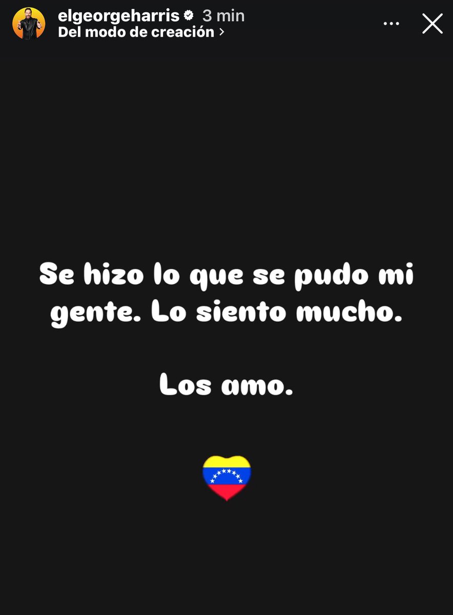 Vzla en K-os ® ☠️+18 JUSTICIA🇻🇪🇺🇸 (@k_osvenezuela) on Twitter photo ¡Seguimos! <a href="/ElGeorgeHarris/">George Harris</a>
Si hemos soportado 26 años de chavismo, unos pendejos pitando jamás harán la diferencia.
Un gran abrazo lleno de admiración a tu valentía.
💪🏻💪🏻 ¡Seguimos! <a href="/ElGeorgeHarris/">George Harris</a>
Si hemos soportado 26 años de chavismo, unos pendejos pitando jamás harán la diferencia.
Un gran abrazo lleno de admiración a tu valentía.
💪🏻💪🏻