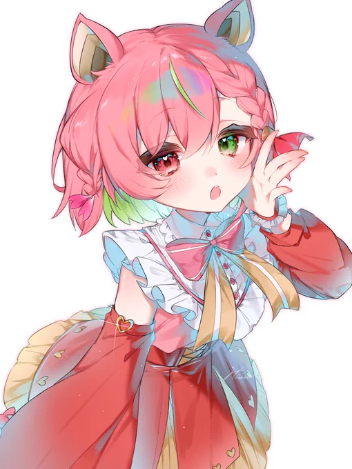 春まろんさんの子めちゃかわでニコニコしながら描いてました… 