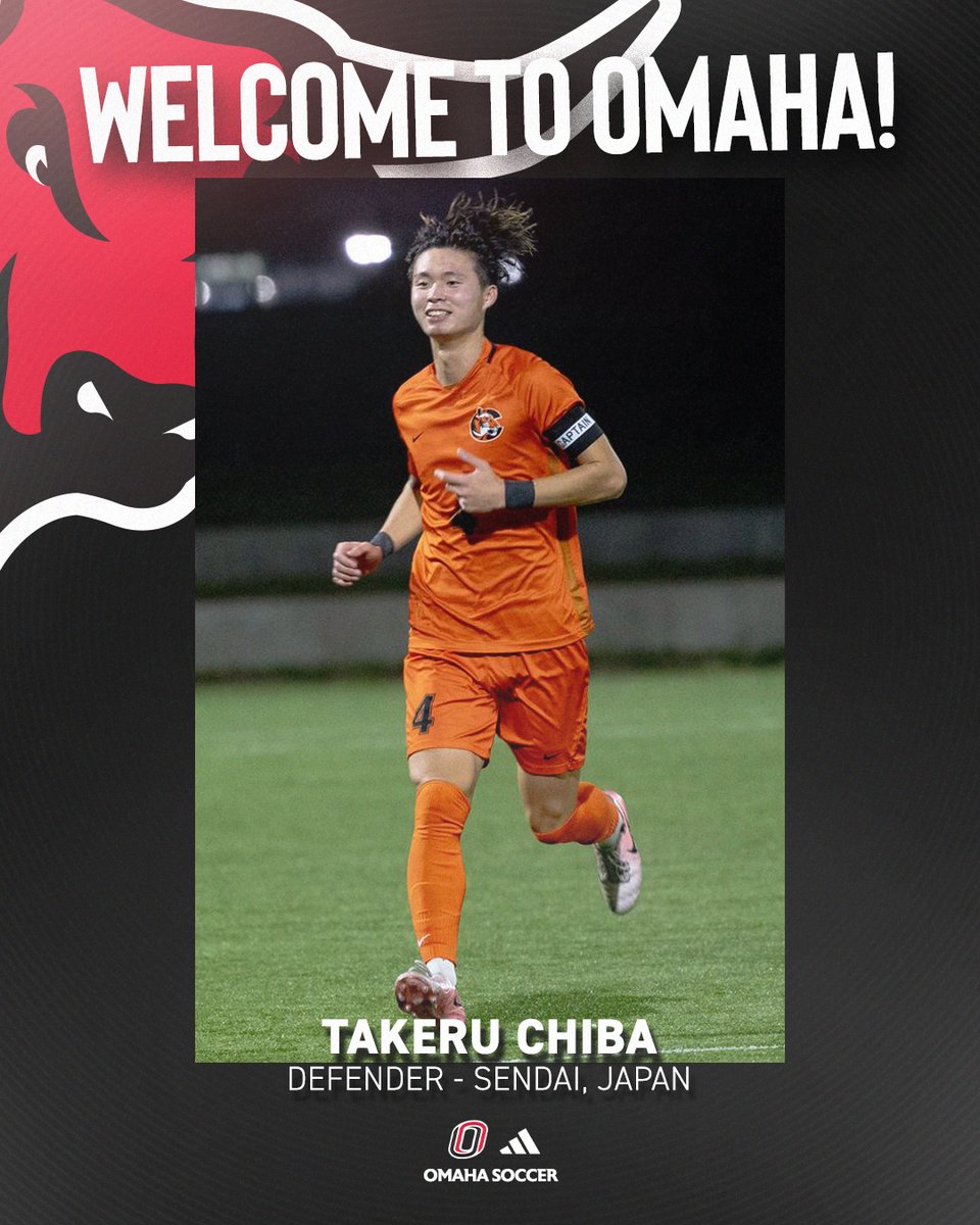⚽️Welcome to Omaha, Takeru! ⚽️
The new Mavs defender was an All-American in 2024 as he captained Cowley College to an NJCAA Division I Runner-Up Finish!!

#OmahaMSOC
#OMavs