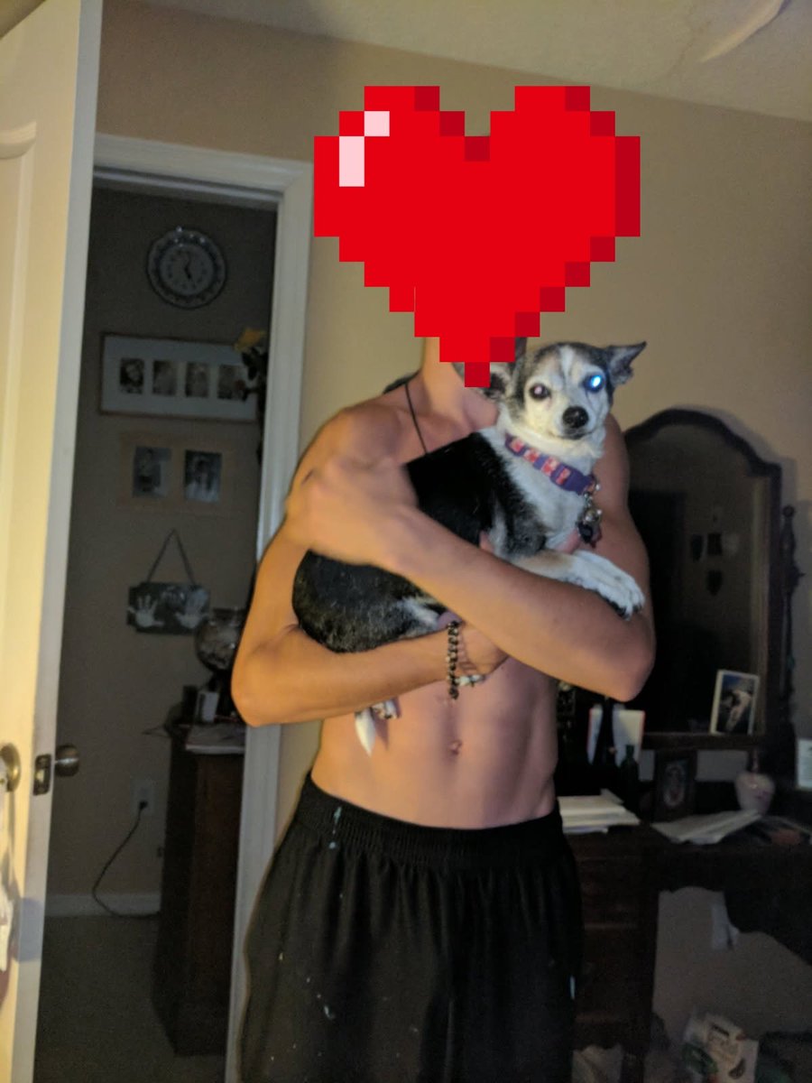 In other news, my mother just called to tell me that my dog died and idk how to process anything in life but here's a picture of me and her (I was pretransition I will not be showing that face). Her name was Tera, she lived a very long life (14 years if u can believe it !!) ♡♡