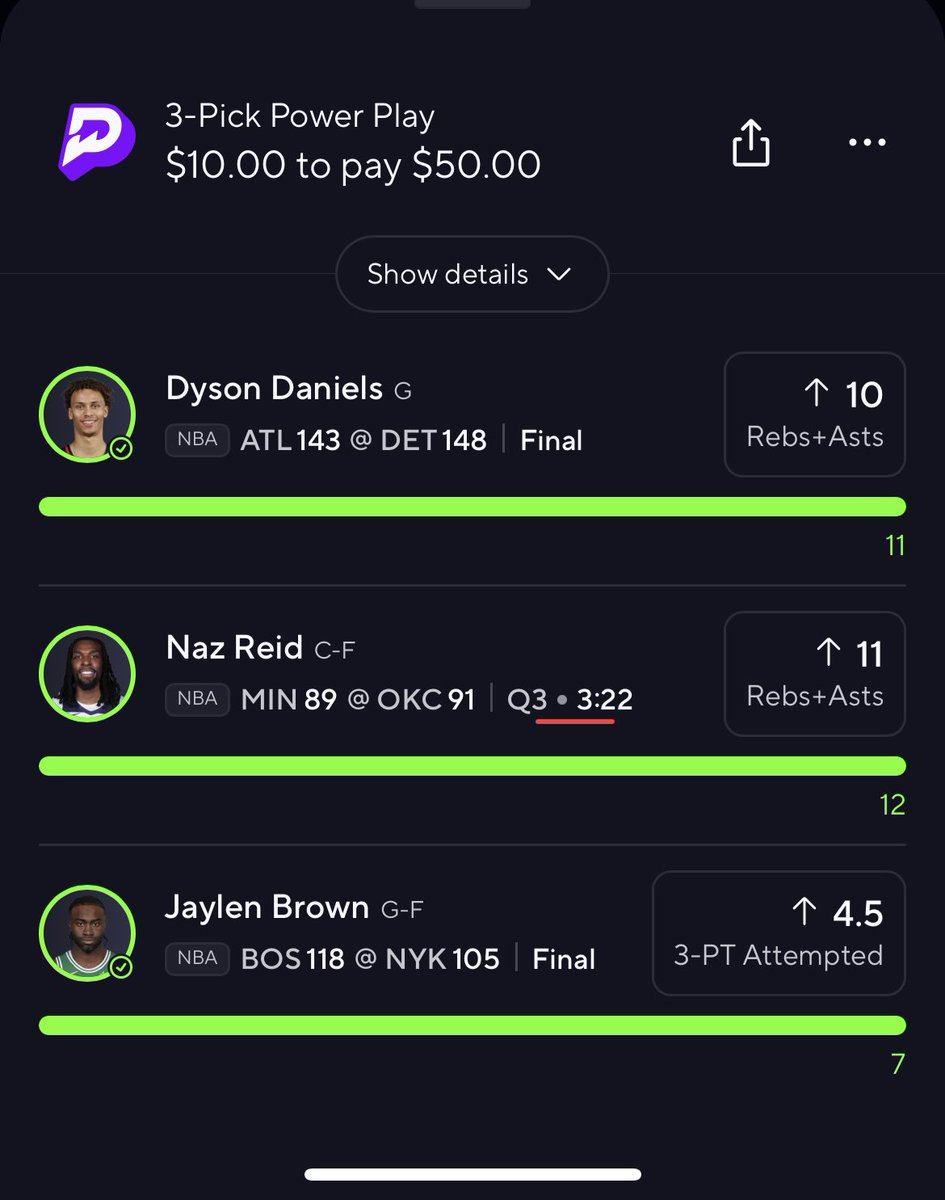 tiagosnsites's tweet photo. I’m cashing, you cashing shid we cashing who ever ain’t cashing need to fucc wit the squad preciate the extra cash @1PropPlug 🥂 added to my cashed slips #moneyteam #banesquad #tiagosnsites https://t.co/4y2JIMODYk
