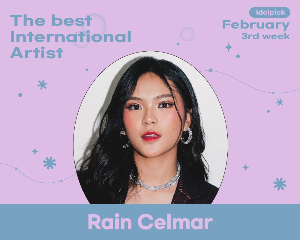 idolpick_vote's tweet photo. ✨2월 3주차 베스트 인터네셔널 아티스트
✨The best INTERNATIONAL Artist in the 3rd week of February

🏆 #RainCelmar
#2WeeksAtNumber1 

#아이돌픽 #idolpick https://t.co/O701uQz2Y4