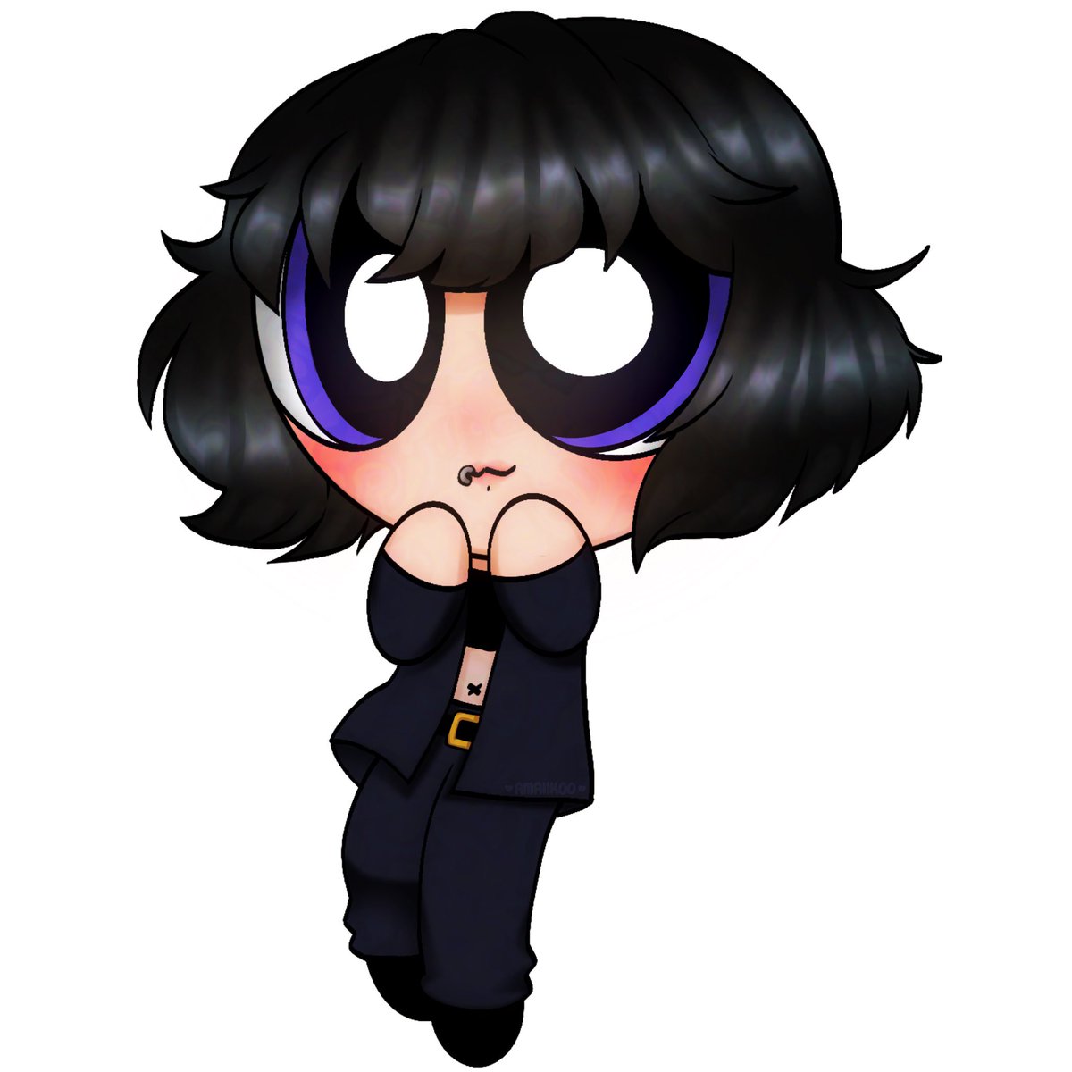 amaiikoo's tweet photo. Alrighty lets try one thats not AI then :3 PPG koo for you all! Did this on my phone and it burns again 😆💜💜 God i miss this show…my fave as a baby 🥰 https://t.co/dNxJ7BqNHT