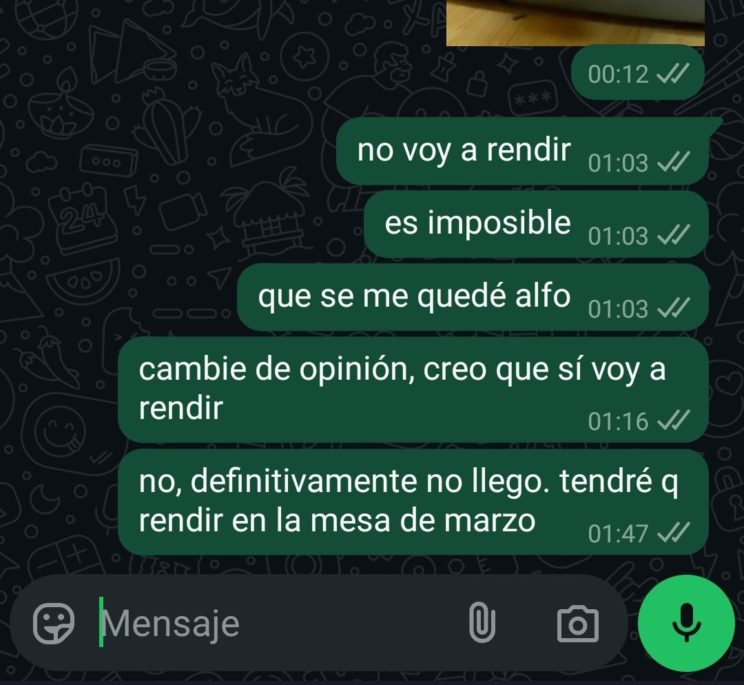 pov sos un estudiante universitario promedio