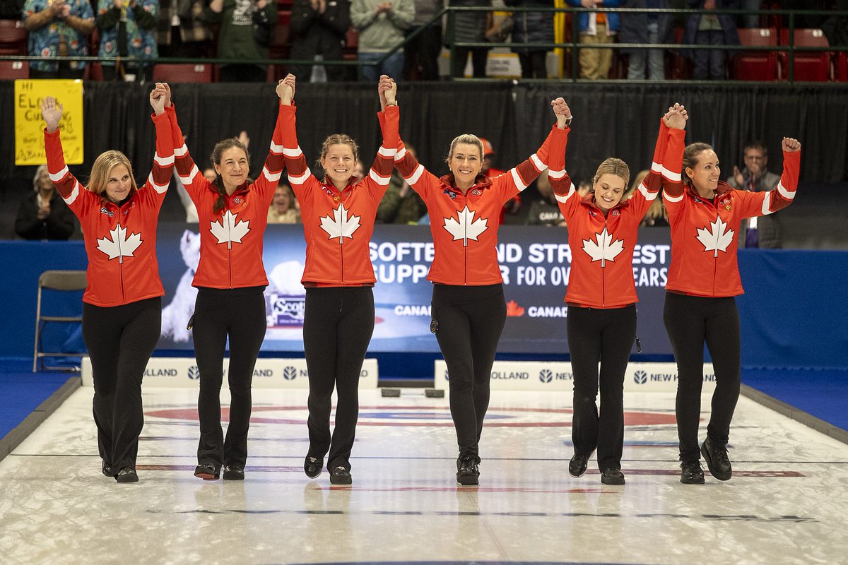 Canada's <a href="/TeamHoman/">Team Homan 🥌</a> was again perfect in its effort to retain the national championship! 

Read our game story for more info ➡️ curling.ca/blog/2025/02/2…

#STOH2025
📸: Curling Canada/Andrew Klaver