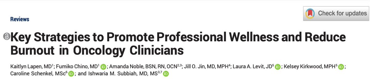 🔥Burnout en oncologos🔥
El sindrome creció exponencialmente en los últimos años, según los datos e ideas discutidas en #ASCO23 es ampliamente mejorador tomar medidas colectivas que individuales 👨‍⚕️🧑‍⚕️👨‍🔬👩‍🔬👩‍⚕️
🚨 Las estrategias sugeridas por <a href="/ASCO/">ASCO</a> serían:
1⃣ valorizar el trabajo
2⃣