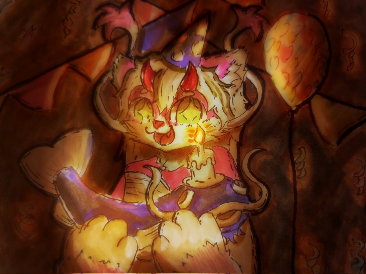 Its my birthday 🥳🥳🥳 

(Havent drawn with markers in a long time :P)

🐟