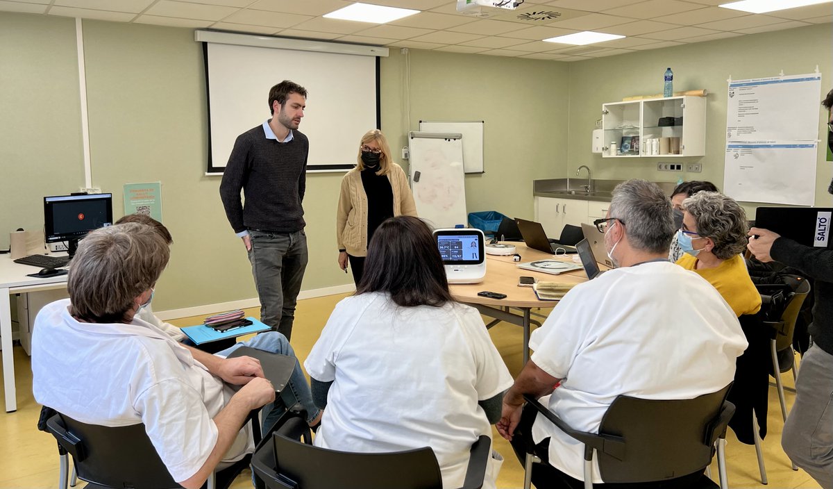 i2CAT Research Centre (@i2cat) on Twitter photo 🆕 Primera formació al CAP de la Seu d’Urgell!
🚀 Juntament amb <a href="/GrupoSalto/">Group Saltó</a> iniciem el pilot de Seguiment Digital de la Presa de Medicació amb tecnologies📡 #5G, #IA i #IoT per transformar els serveis sociosanitaris! 🔗 go.i2cat.net/remot
#i2CATRecerca 🆕 Primera formació al CAP de la Seu d’Urgell!
🚀 Juntament amb <a href="/GrupoSalto/">Group Saltó</a> iniciem el pilot de Seguiment Digital de la Presa de Medicació amb tecnologies📡 #5G, #IA i #IoT per transformar els serveis sociosanitaris! 🔗 go.i2cat.net/remot
#i2CATRecerca