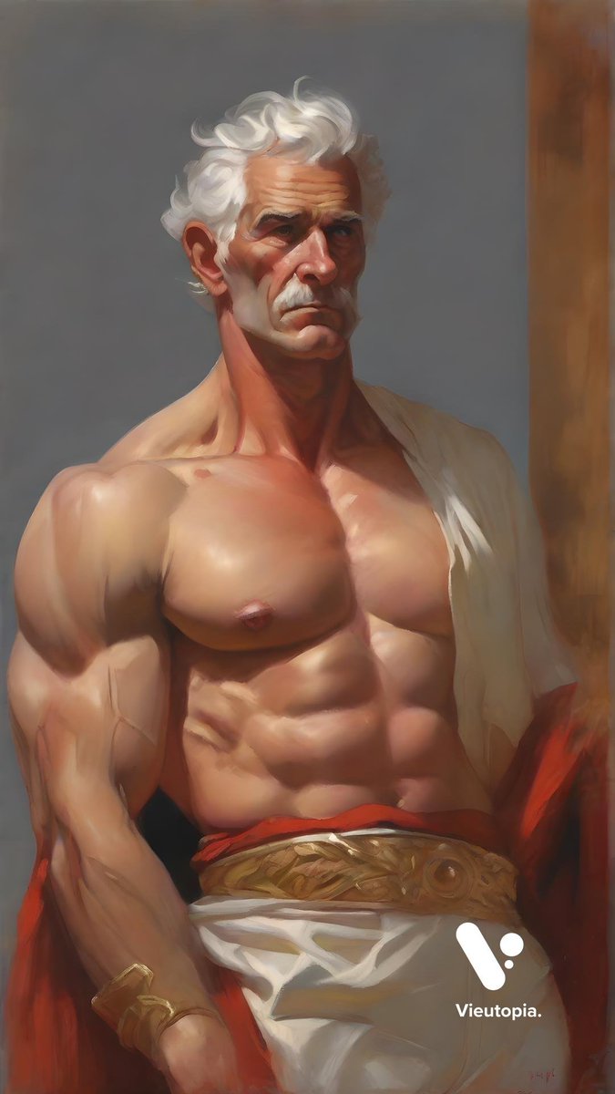 vieutopia's tweet photo. Silver-fox gladiator flexed so hard, his dentures joined the rebellion.

#Vieutopia #AIArt #TextToArt #DigitalArt #FunnyArt #Gladiator #SilverFox #ArtHumor #CreativeStory #TweetOfTheDay https://t.co/LbZyroK9TM