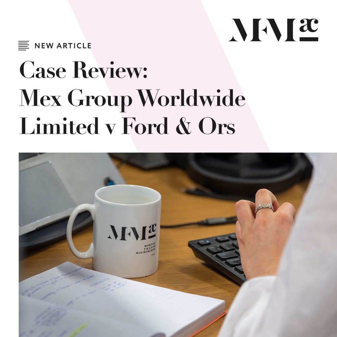 Julie Hamilton, Partner in MFMac's commercial litigation team, examines a Court of Session ruling on unlawful means conspiracy, tackling key jurisdictional issues.

Read more: ow.ly/zFv850V57Eg

Featured in our Litigation in Scotland Report 2025: ow.ly/tr0g50V57Eh