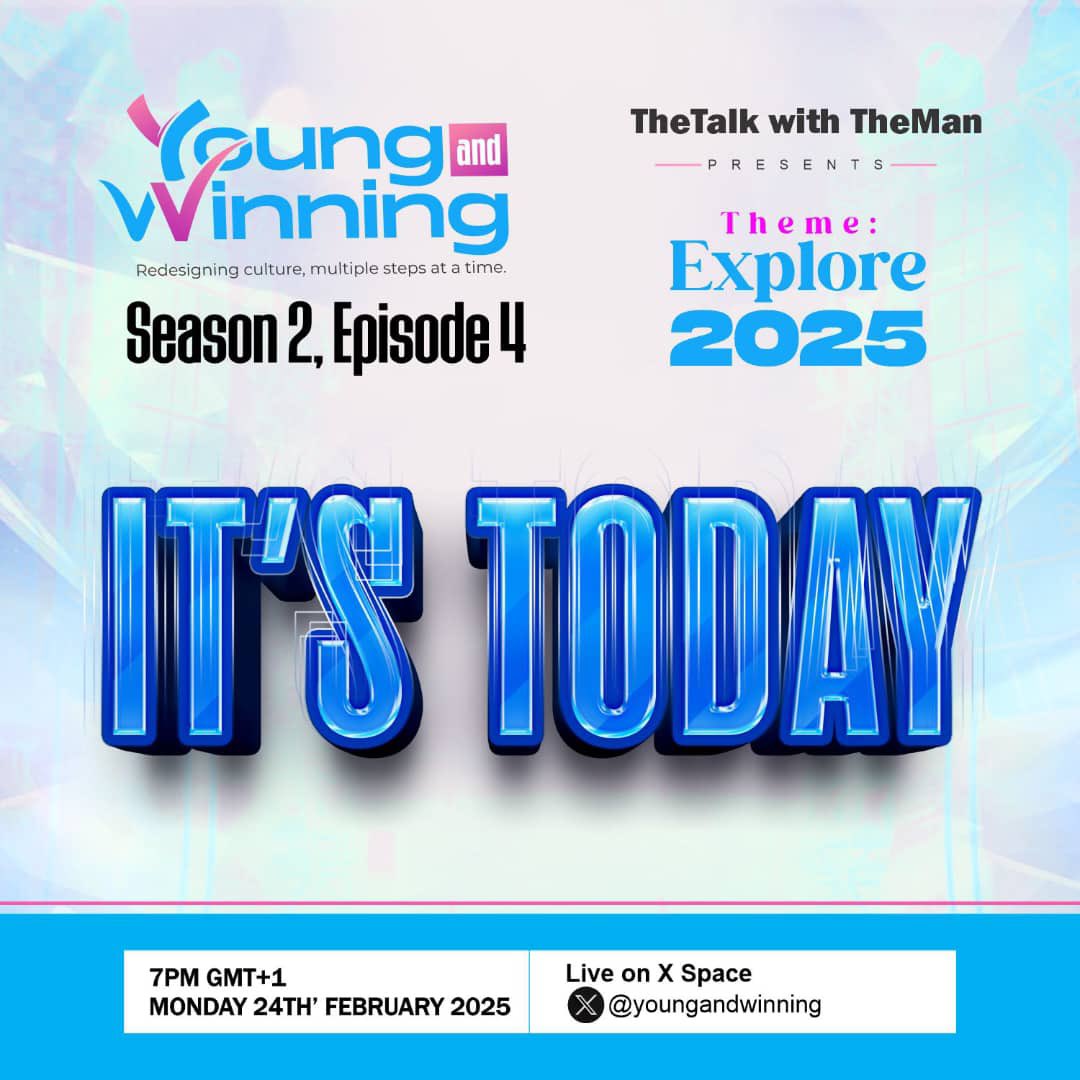 iamgospelrhymer's tweet photo. Hello everyone 😁

I want to specially invite you for the first edition of Young and Winning in 2025 with the theme "Explore 2025"

We are indeed going to explore the various opportunities in the different sectors we have. https://t.co/qCFzFLN8hO