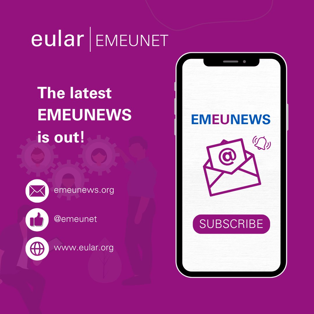 EMEUNET (@emeunet) on Twitter photo The EMEUNET Winter Press Review is here!
Explore exceptional articles from the top rheumatology and internal medicine journals published between August to November 2024.
The link: pulse.ly/7tmb2ssko9
#EMEUNET #newsletter
<a href="/AV_Madenidou/">Anastasia Madenidou</a> The EMEUNET Winter Press Review is here!
Explore exceptional articles from the top rheumatology and internal medicine journals published between August to November 2024.
The link: pulse.ly/7tmb2ssko9
#EMEUNET #newsletter
<a href="/AV_Madenidou/">Anastasia Madenidou</a>