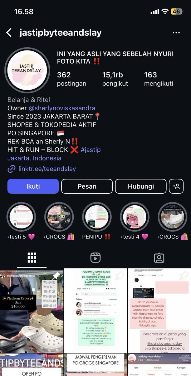 tanzousie's tweet photo. ini akun asli yang dipake fotonya oleh penipu https://t.co/uPN9xYd1vk