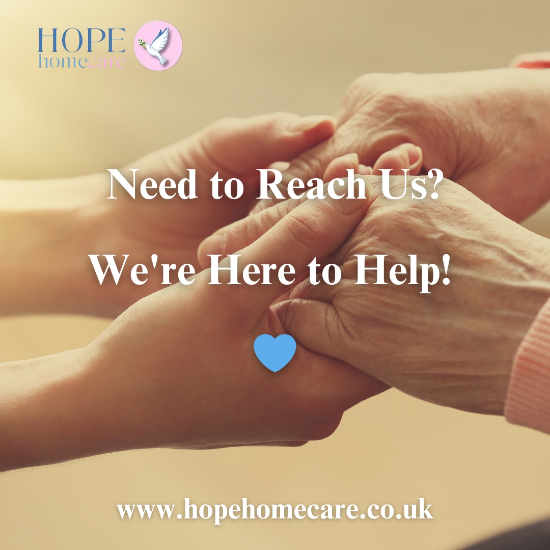 Whether you’re enquiring about care for yourself or a loved one, our team at Hope Homecare is available to provide support and guidance.

📍 Office Hours:
🕘 Monday to Friday | 9am - 5pm
📞 Call us: 01992 760520

📍 Out of Hours Support:
🕖 Monday to Friday | 7am - 9am &amp; 5pm -...