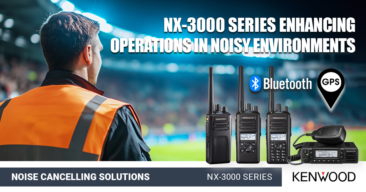 At a football match, background noise can reach 90db making voice communication challenging. The #ActiveNoiseReduction in NX-3000 Series #DMR
and #NEXEDGE #NXDN radios cancels noise to improve audio quality to enhance operations and safety. More bit.ly/NX3kLp