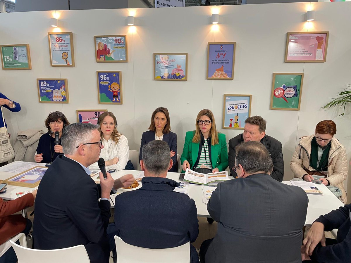 ServiceInfo CNPO (@serviceinfocnpo) on Twitter photo #SIA2025 🥚
Rencontre avec la délégation 🇪🇺 <a href="/RenewEurope/">Renew Europe</a> menée par <a href="/ValerieHayer/">Valérie Hayer</a>. L'occasion d'échanger autour de : la réglementation transport et l'harmonisation de l’ovosexage, la directive IED, les accords de libre échange et l'importation d’œufs depuis l'Ukraine 🇫🇷 #oeuf #SIA2025 🥚
Rencontre avec la délégation 🇪🇺 <a href="/RenewEurope/">Renew Europe</a> menée par <a href="/ValerieHayer/">Valérie Hayer</a>. L'occasion d'échanger autour de : la réglementation transport et l'harmonisation de l’ovosexage, la directive IED, les accords de libre échange et l'importation d’œufs depuis l'Ukraine 🇫🇷 #oeuf