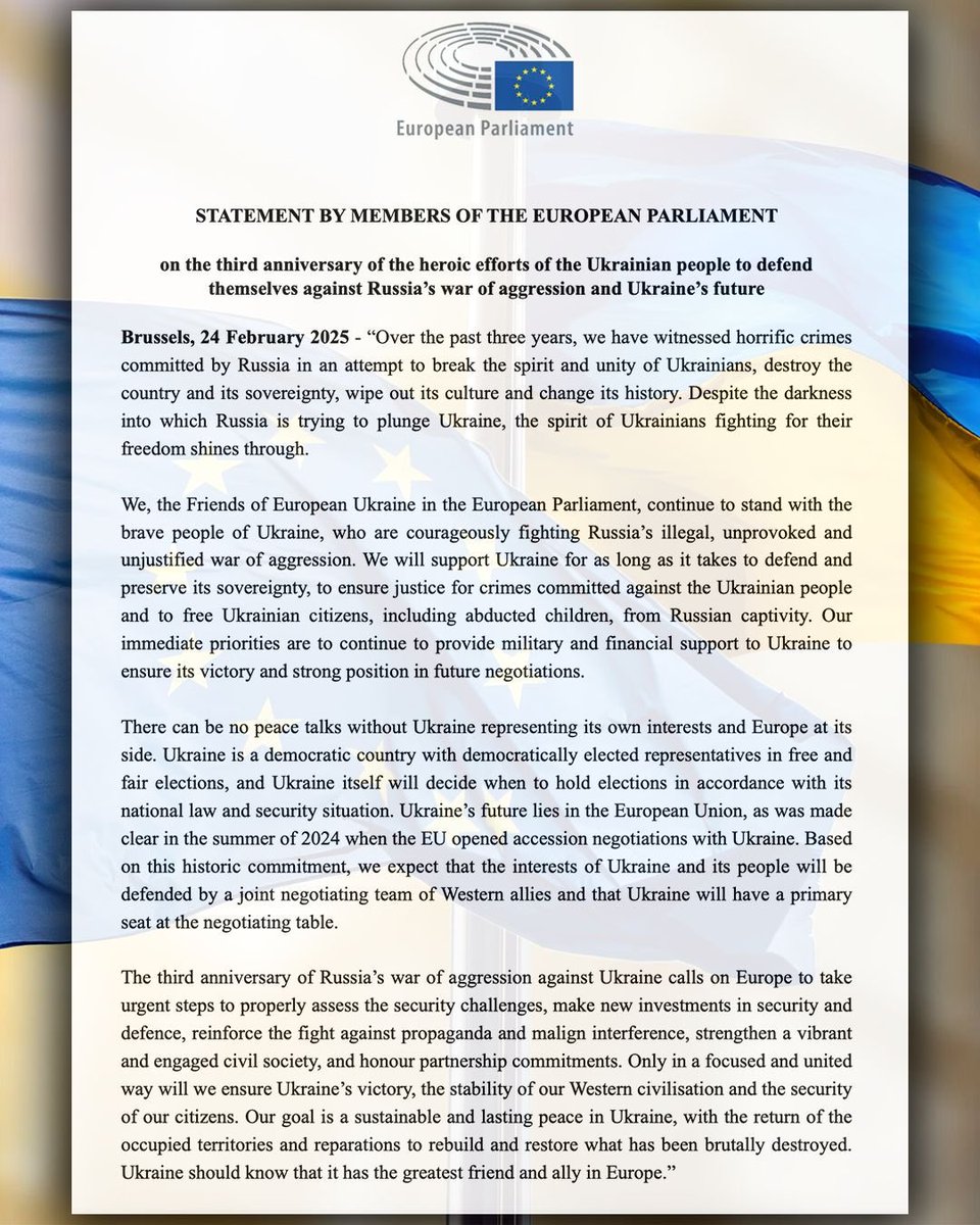 Avec l’Ukraine. Hier, aujourd’hui et demain. Slava Ukraini.