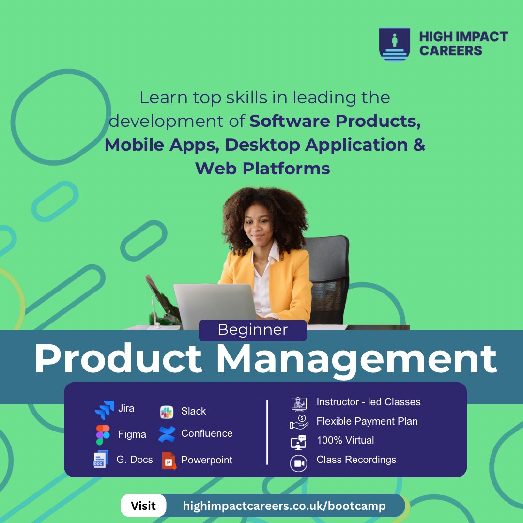HighImpact01's tweet photo. Join our Product Management course and get the skills you need to crush it in the industry!

Work on real-world projects, learn from top industry experts,  join a thriving community and connect with like-minded professionals.

Benefits of choosing HIC Bootcamp;
📌Internship/Work experience
📌Capstone Projects & Portfolio
📌Job Recommendations and Interview Prep.
📌Free CV upgrading, Cover letter review & LinkedIn Profile Optimisation by @highimpactcv
📌On-the-job support (3-months)
📌Affordable Price & Flexible Payment Plan

Visit https://t.co/6PHIflzIoA and secure your spot today!
#ProductManagement #HICBootcamp #CareerDevelopment
